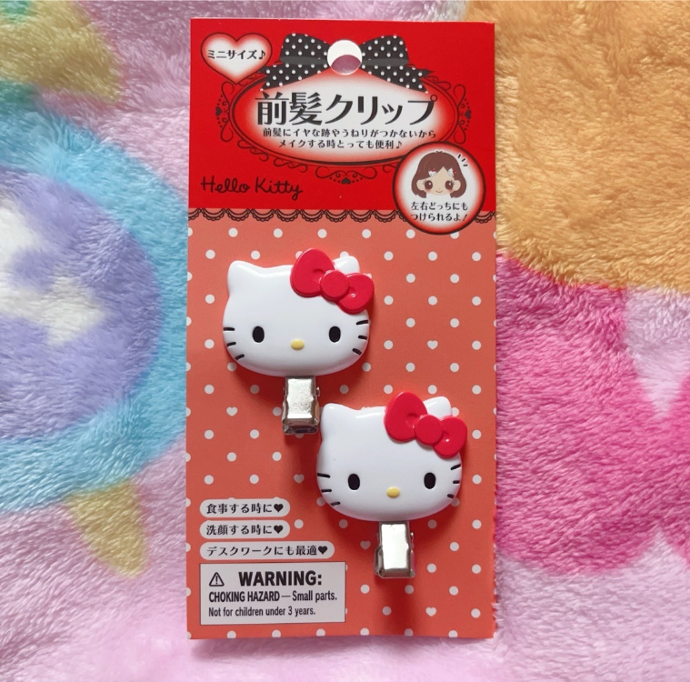 日本 SANRIO 迷你前髮夾組 經典 HELLO KITTY 635301