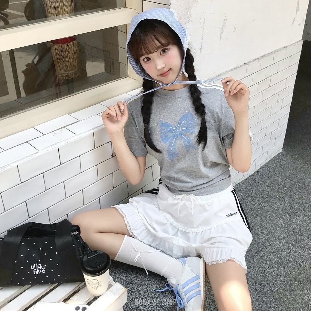 ADIDAS ORIGINALS 蕾絲 蝴蝶結 短袖 三色 (女款)
