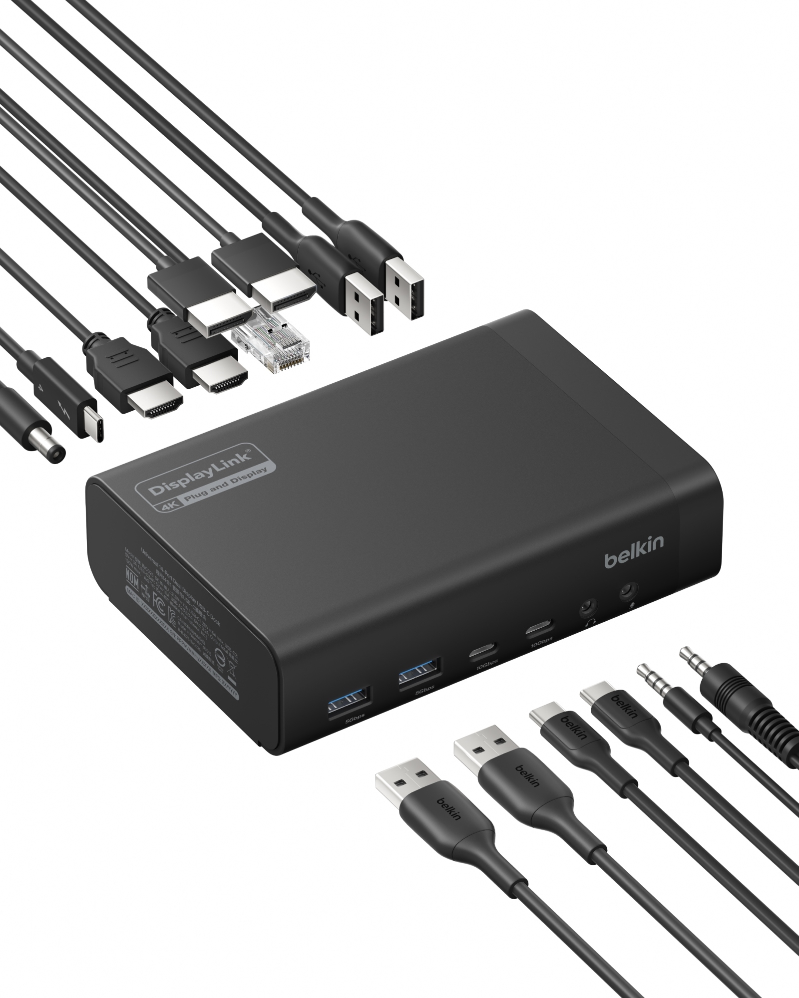 Connect USB-C 14合1 雙螢幕顯示器擴展基座