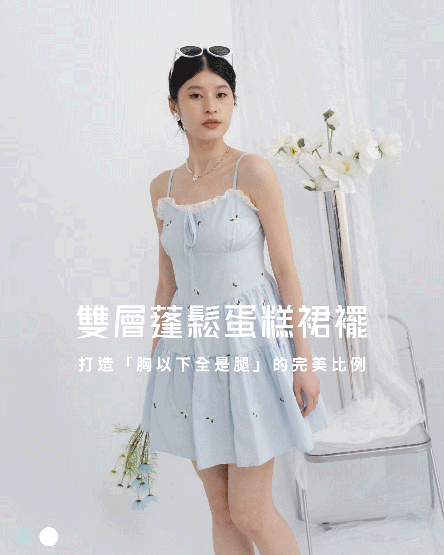 甜美小花朵洋裝(預購)