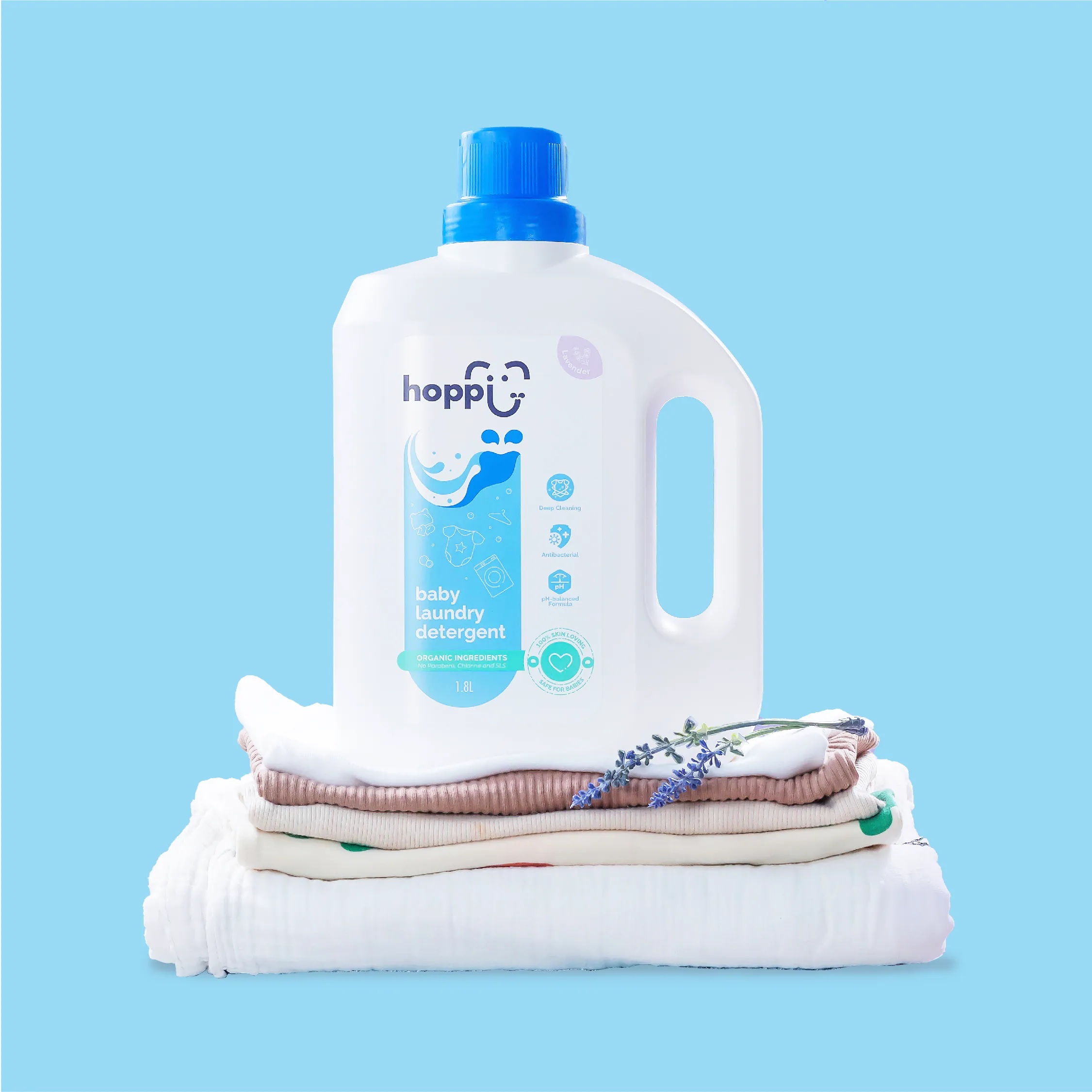 【Luxcare】Hoppi 酵素抗菌有機嬰兒洗衣精 1800ml