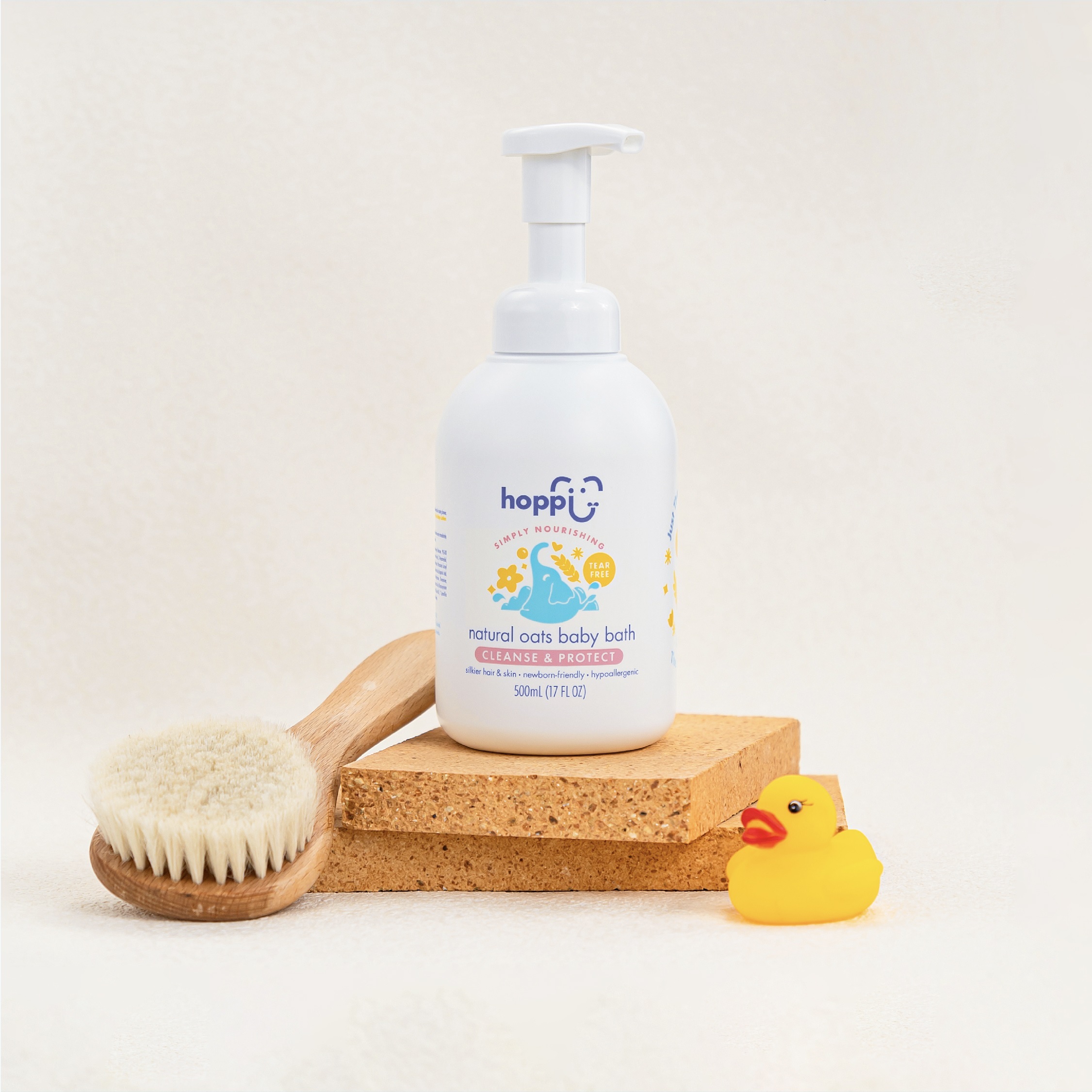 【Luxcare】Hoppi 天然燕麥嬰兒洗髮沐浴二合一慕斯 500ml