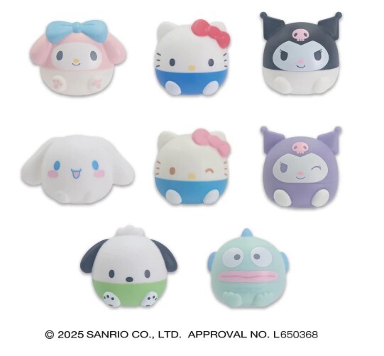 Sanrio 軟膠公仔 一套 #Kuromi # Melody #Kitty #Cinnamoroll #B4