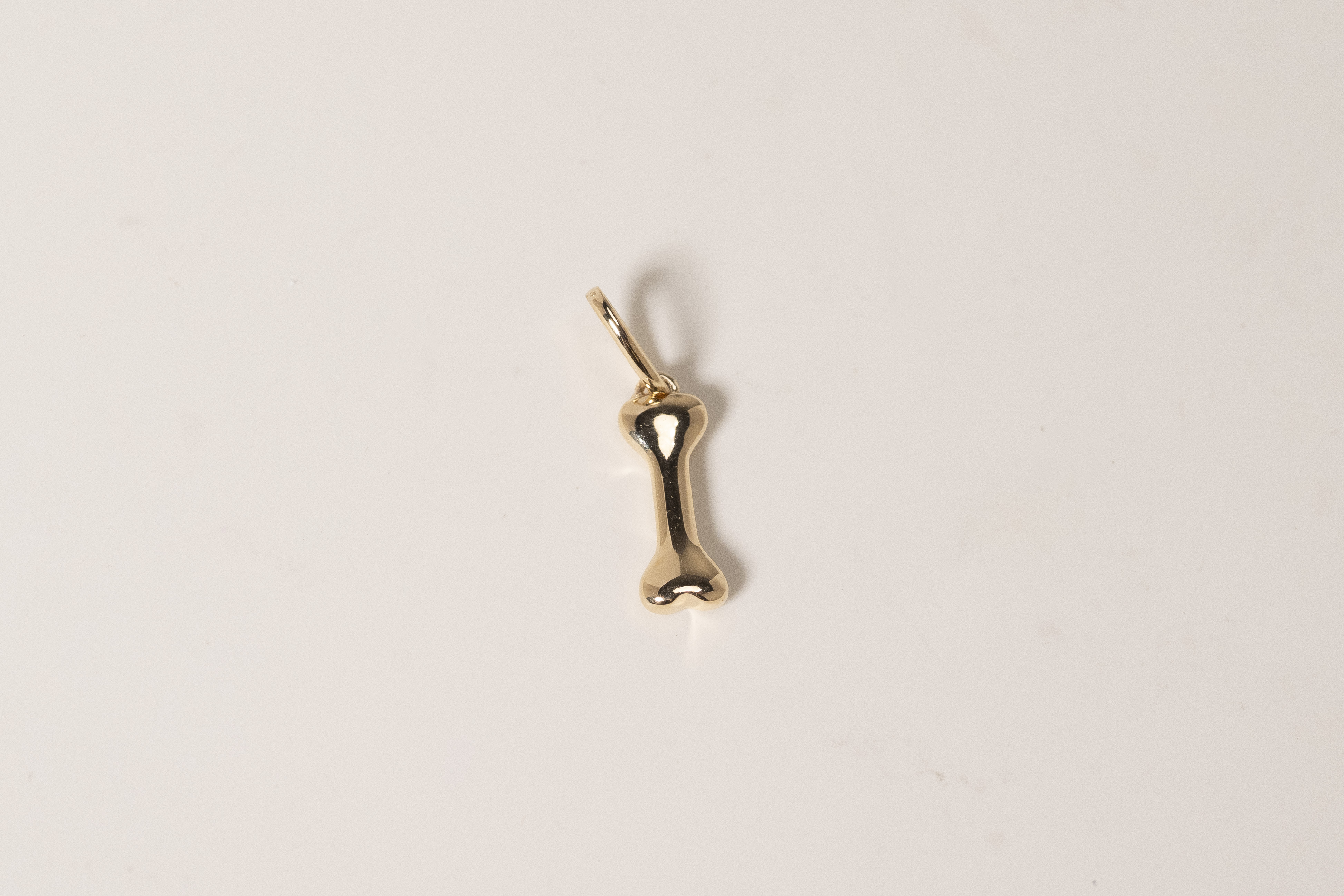 18K Dog Bone Charm