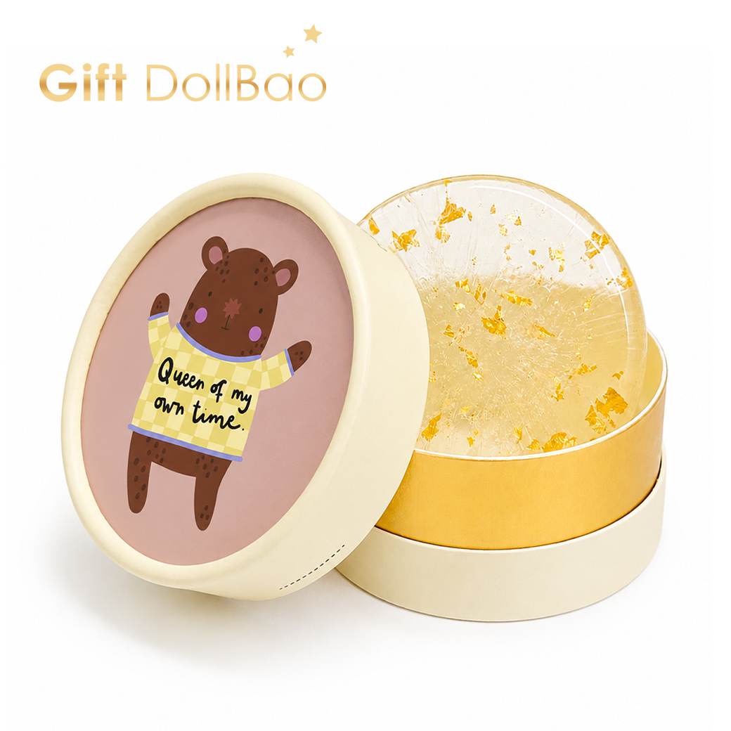 Gift DollBao  ME TIME女王的棕熊 | 親子心情60%胺基酸潔膚皂(金箔紫草)