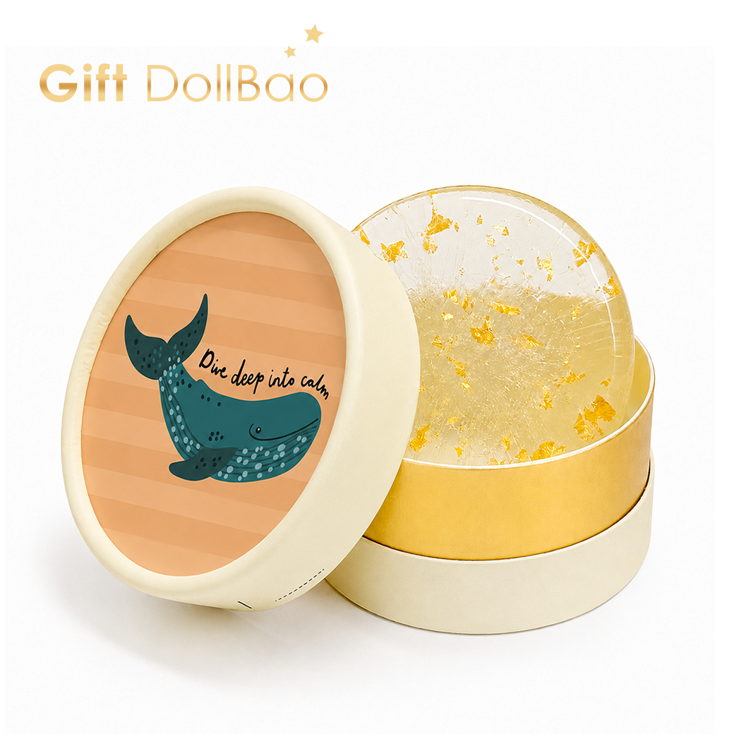 Gift DollBao 潛入平靜的鯨魚｜親子心情60%胺基酸潔膚皂(金箔紫草)