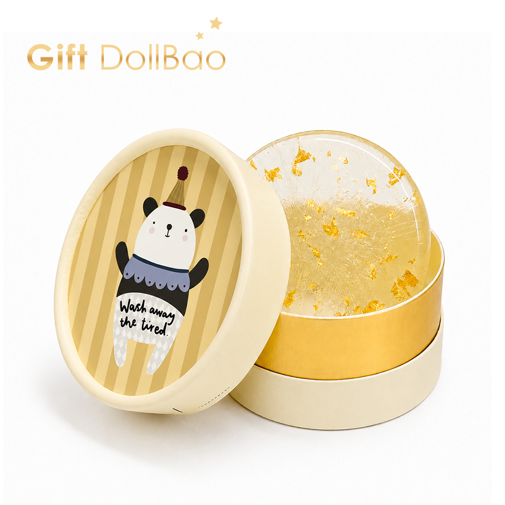 Gift DollBao  拒絕黑眼圈的熊貓 | 親子心情60%胺基酸潔膚皂(金箔紫草)