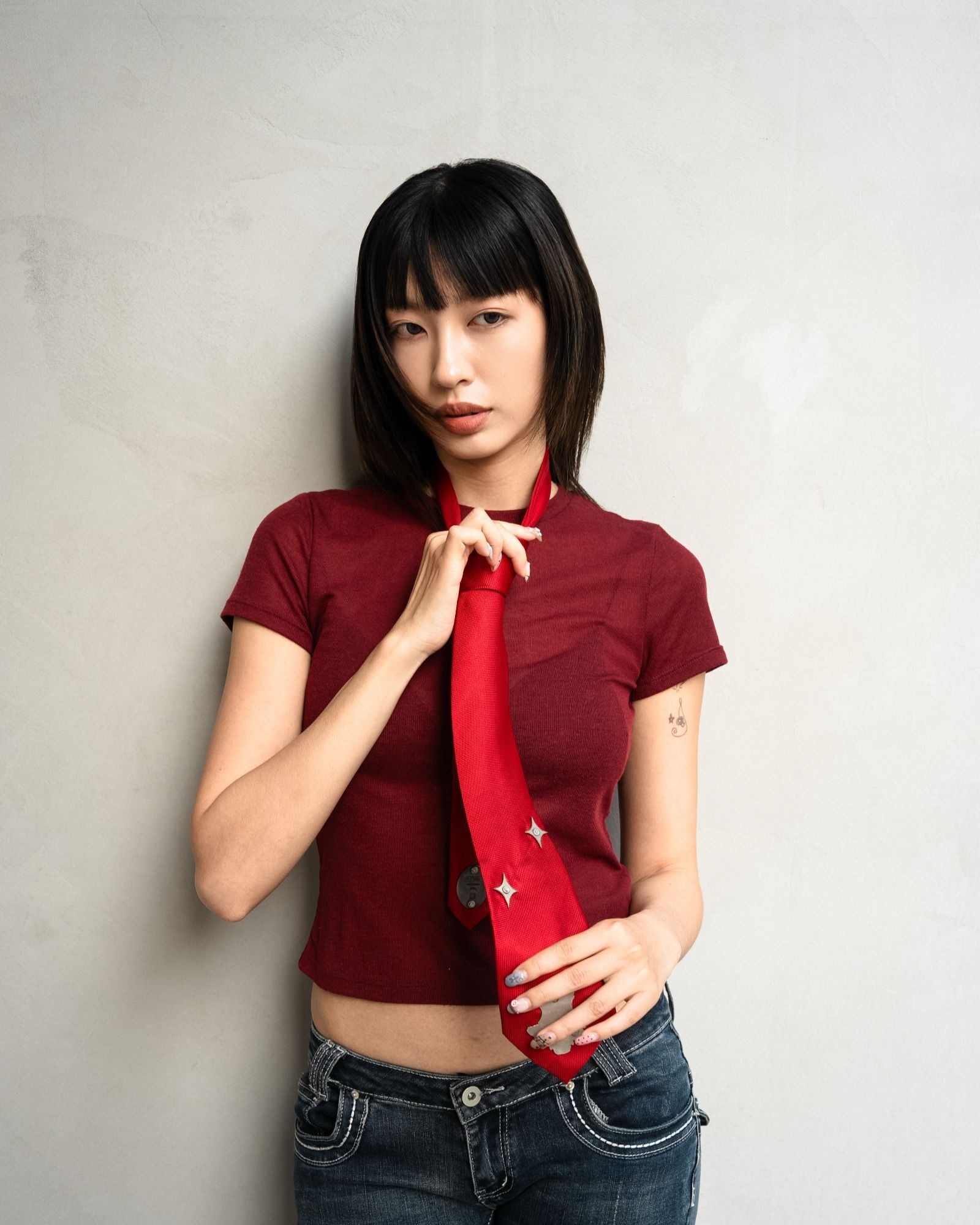 KARTHUR  手工再製金屬領帶-紅