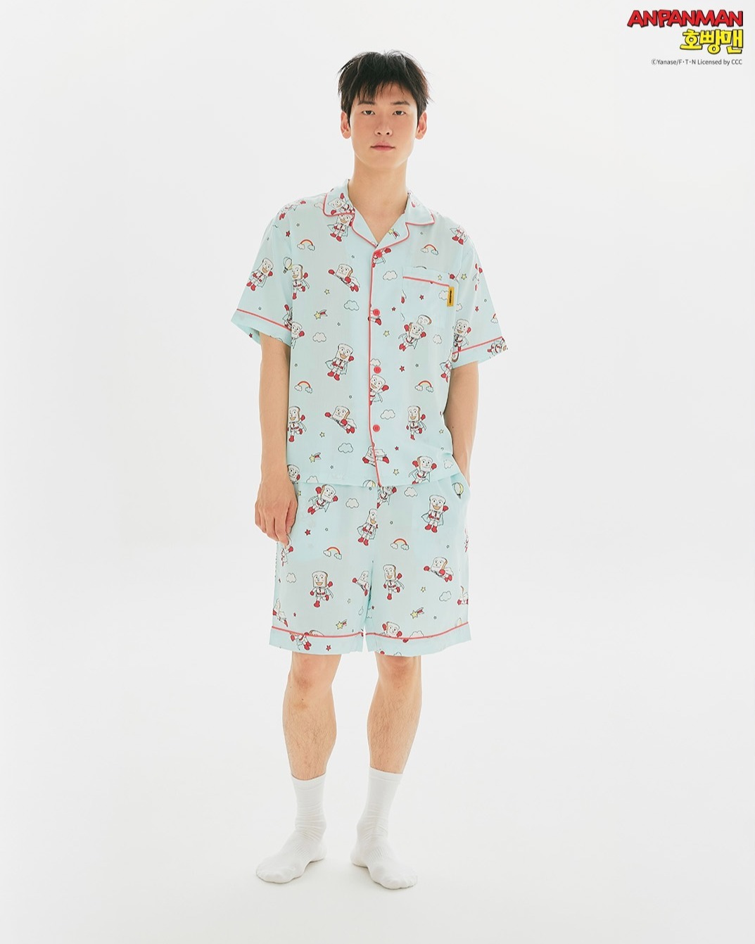 【預購】韓國SPAO 麵包超人聯名系列 睡衣套裝 上衣+褲子
