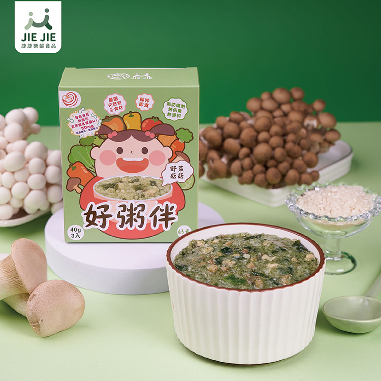 捷捷好粥伴-野菜菇菇粥 (奶素)