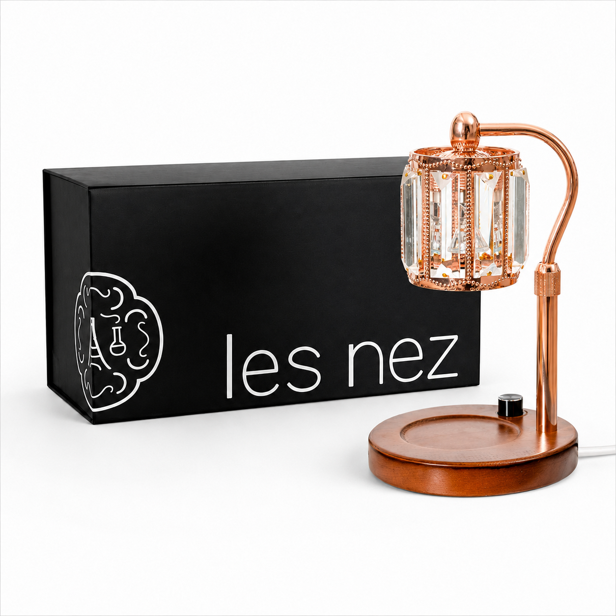 les nez 北歐風 流光玫瑰金 香氛融蠟燈