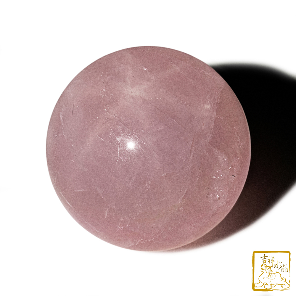 星光粉水晶球 8.1cm 桃花人緣