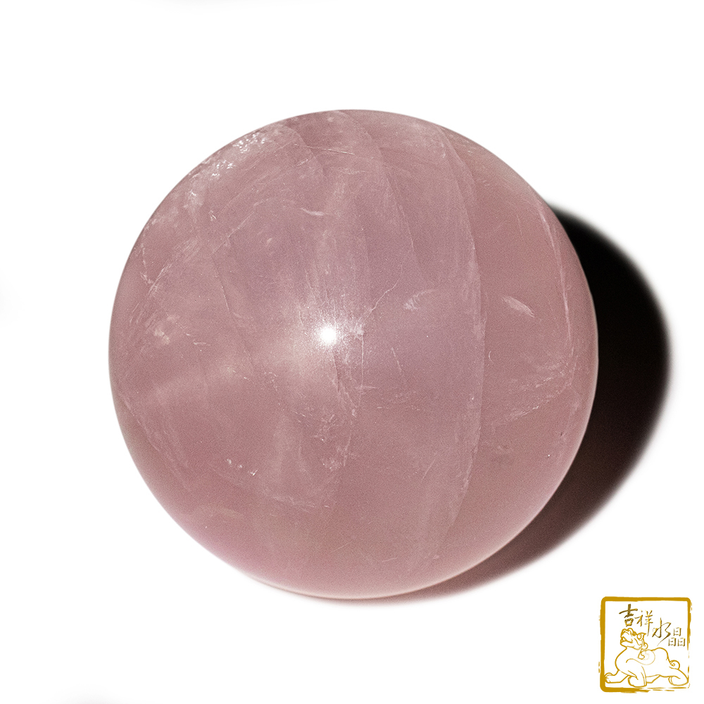 星光粉水晶球 8.1cm 桃花人緣