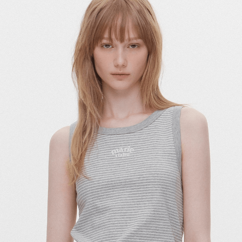 marie claire｜Arch Logo Stripe Sleeveless [3 colors] 關鍵字：MA165