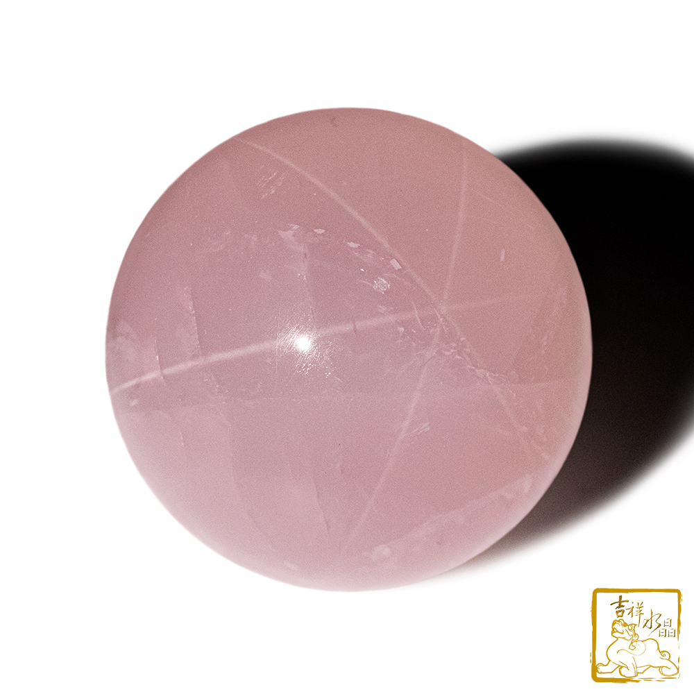 星光粉水晶球 7.3cm 桃花人緣