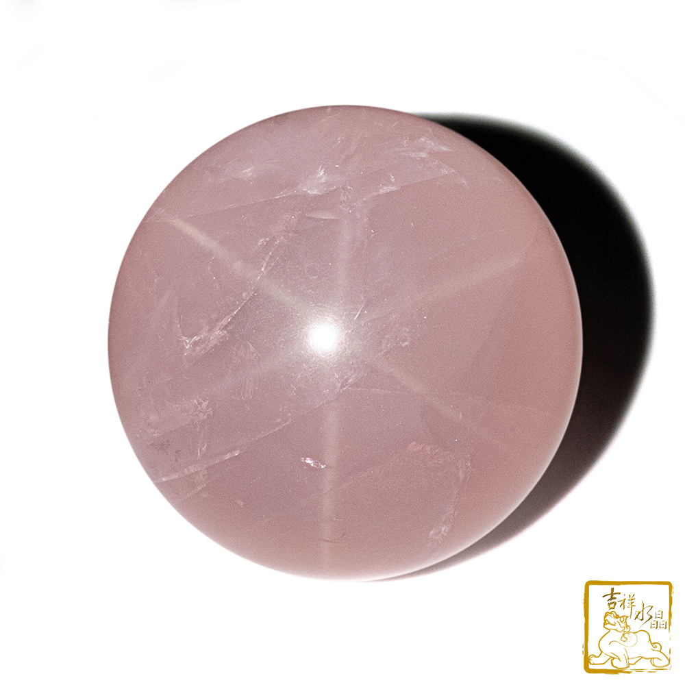 星光粉水晶球 6.8cm 桃花人緣