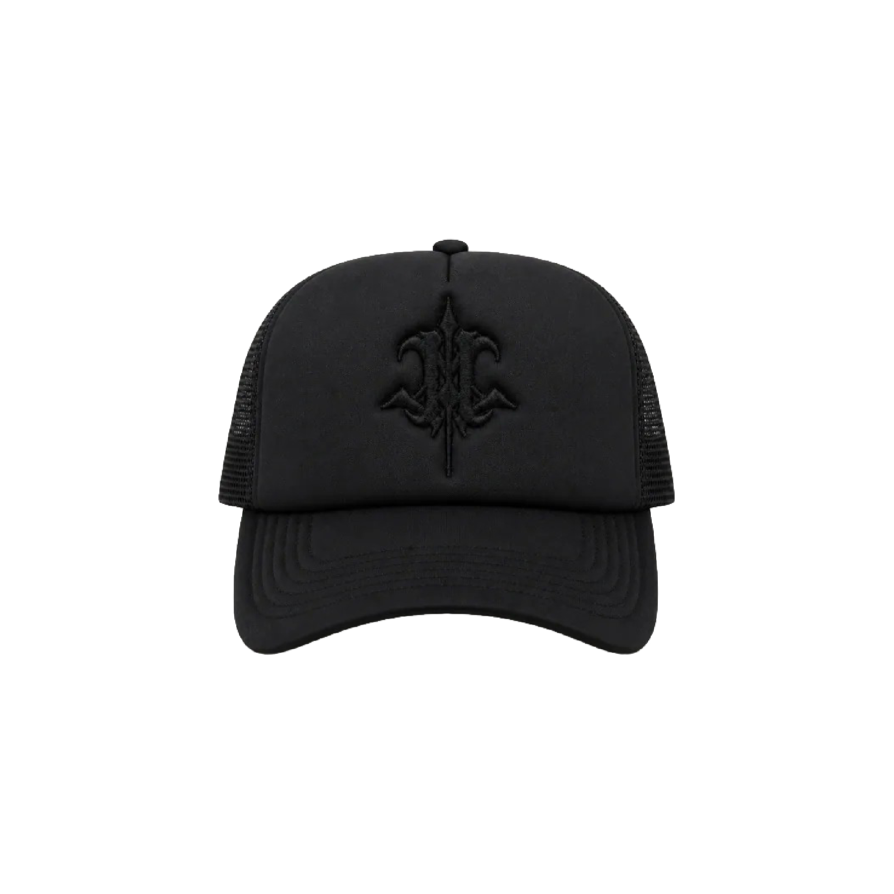ATONE 26SS BLACK ON BLACK PUFFER TRUCKER HAT 澎感 卡車帽