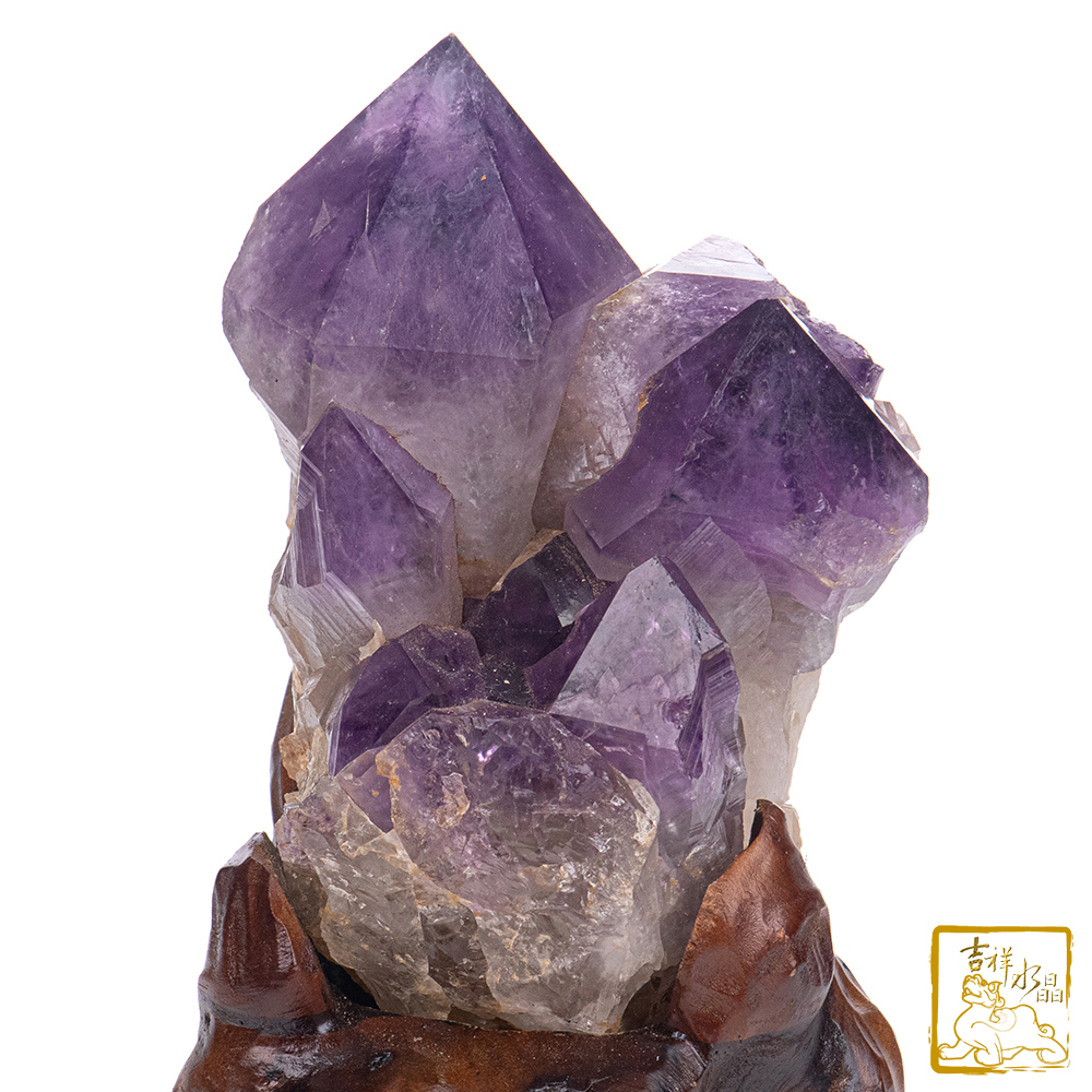 剛果紫水晶簇 993g 城堡水晶