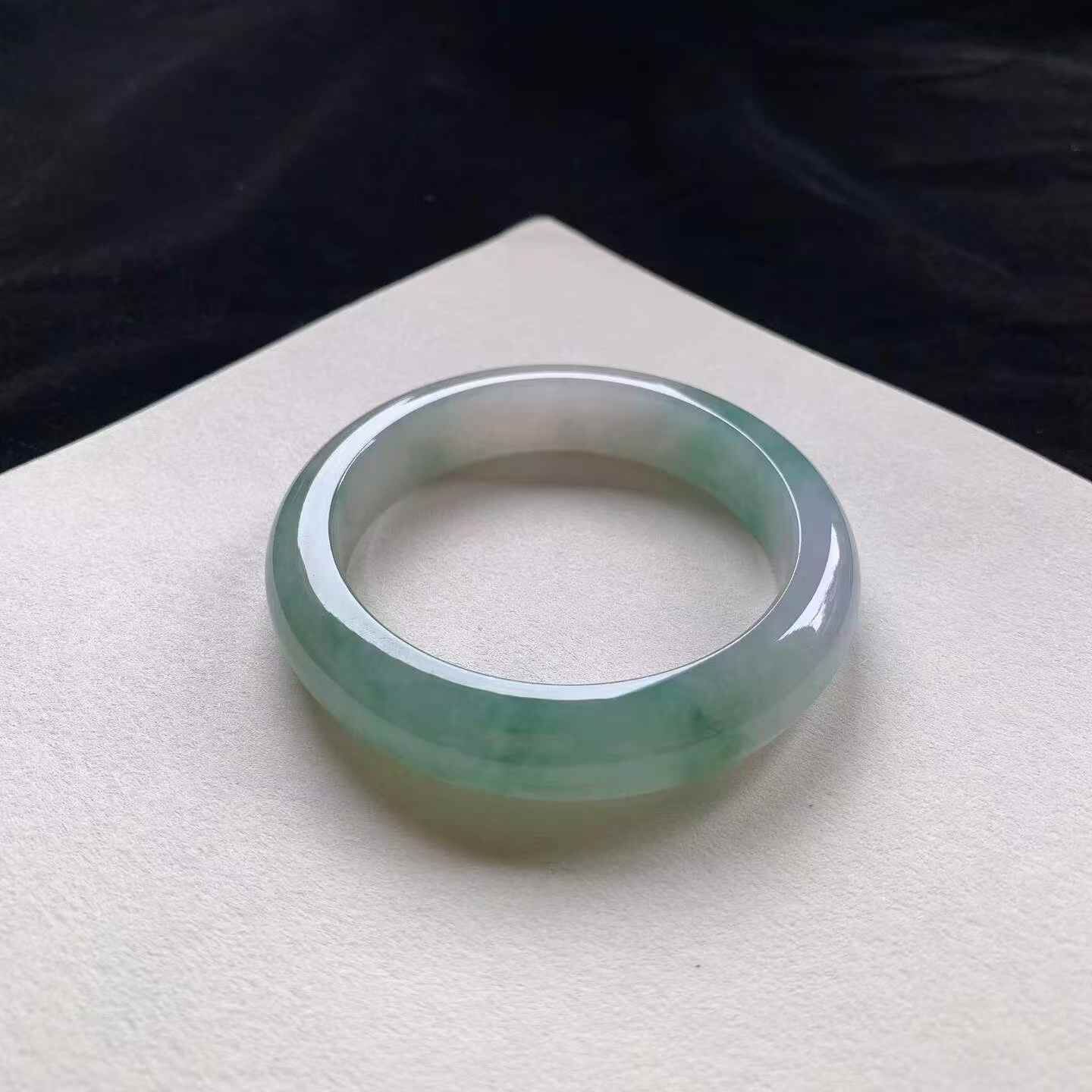 油綠翡翠正圈手鐲,天然翡翠A玉, 緬甸玉, Jade, Jadeite