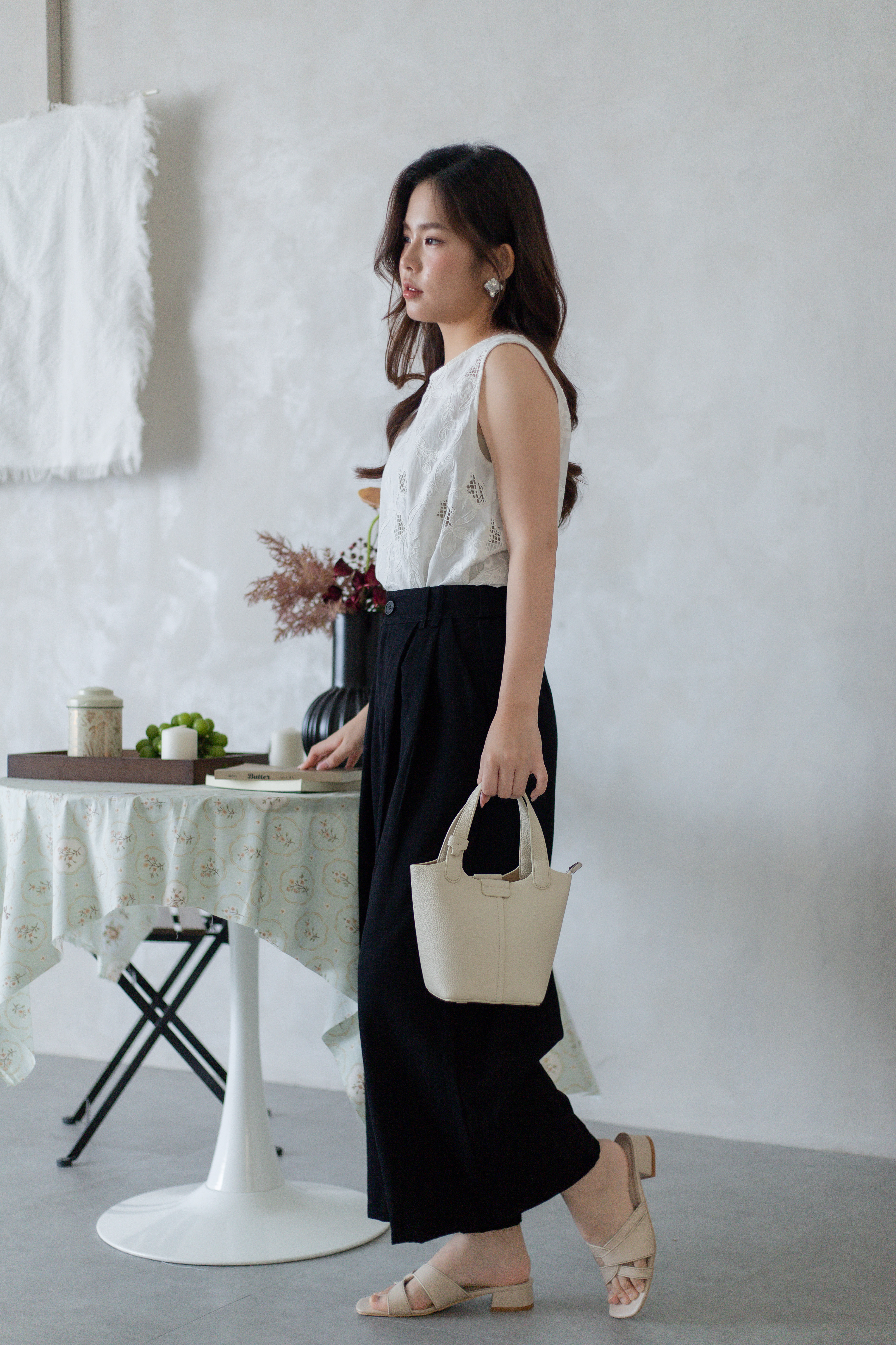 Velyn Linen Pants Black -2769PLBLK