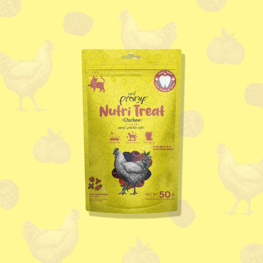 Pramy 潔齒點心 (雜莓 + 雞肉) 50g