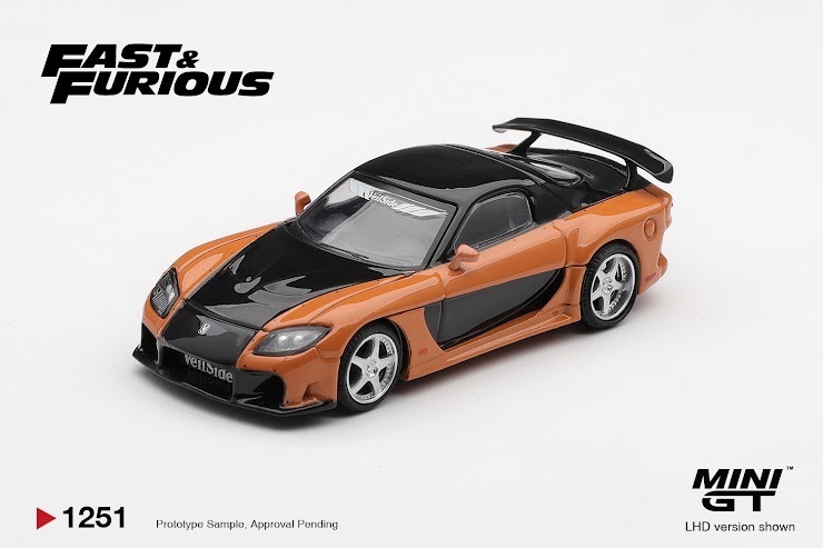 PO-$104 * MINI GT * 1:64 1251 Mazda RX-7 VeilSide Fortune  "The Fast and the Furious: Tokyo Drift" Han Seoul-Oh/ Blister Packaging