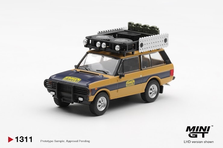 PO-$89 * MINI GT * 1:64 1311 Range Rover 1981 Camel Trophy Sumatra N.Sudmann & F.Hofmann