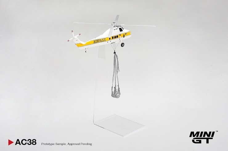 PO-$1314 * MINI GT * 1:64 AC38 Sikorsky S58T Helicopter 1985 Camel Trophy