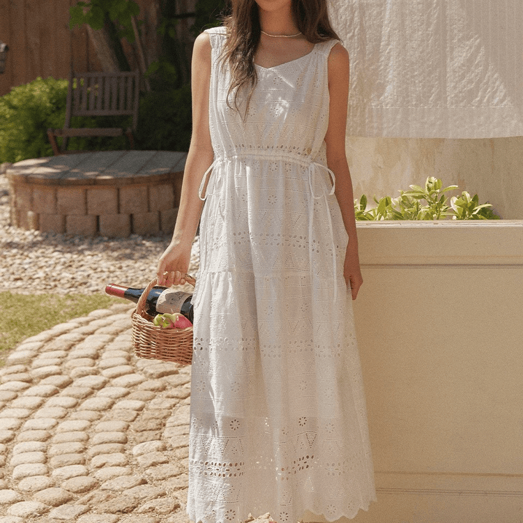 marie claire｜Lace String Sleeveless Long Dress [3 colors] 關鍵字：MA179