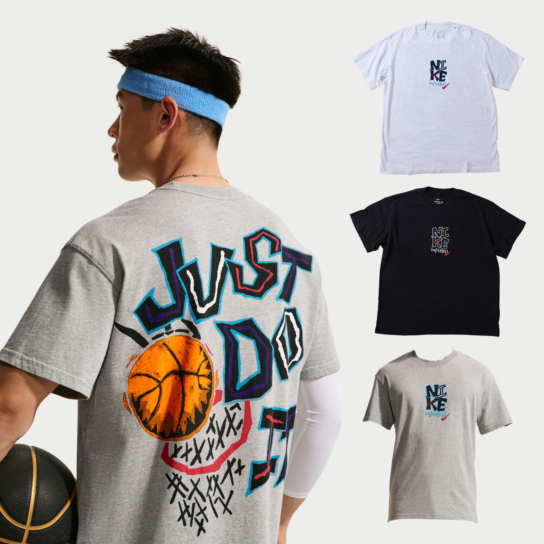 男款 NIKE DRI-FIT BASKETBALL TEE 白色 黑色 灰色 水洗 寬鬆 籃球 純棉 休閒 運動 短袖 短T【IM5043】NKTF
