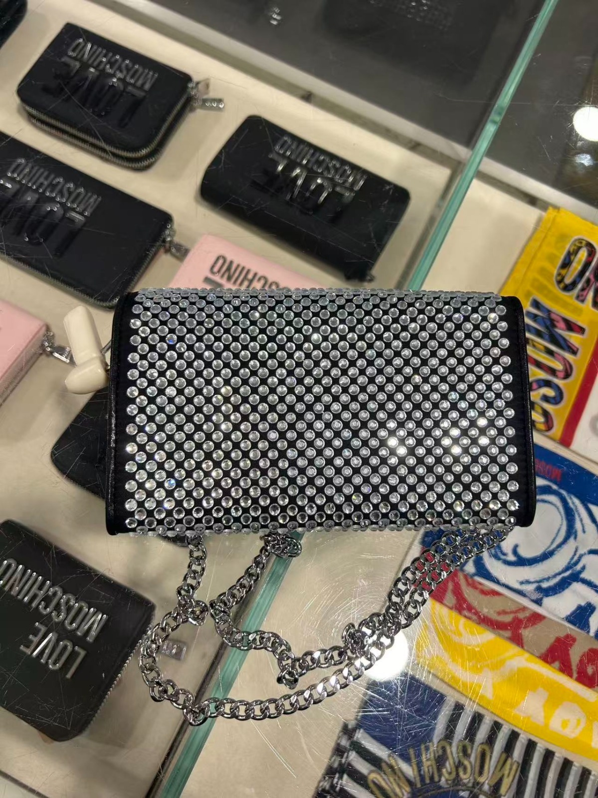 LYS01814 Moschino 密鑲水鑽WOC包