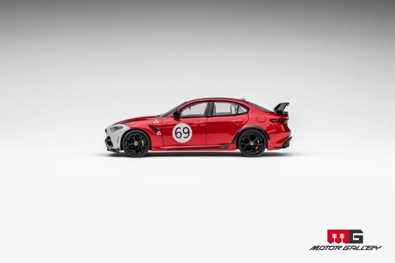 PO-$160 * MOTOR GALLERY * 1:64 ALFA ROMEO GIULIA TYPW 952 GTAm NO.69 RED LIVERY