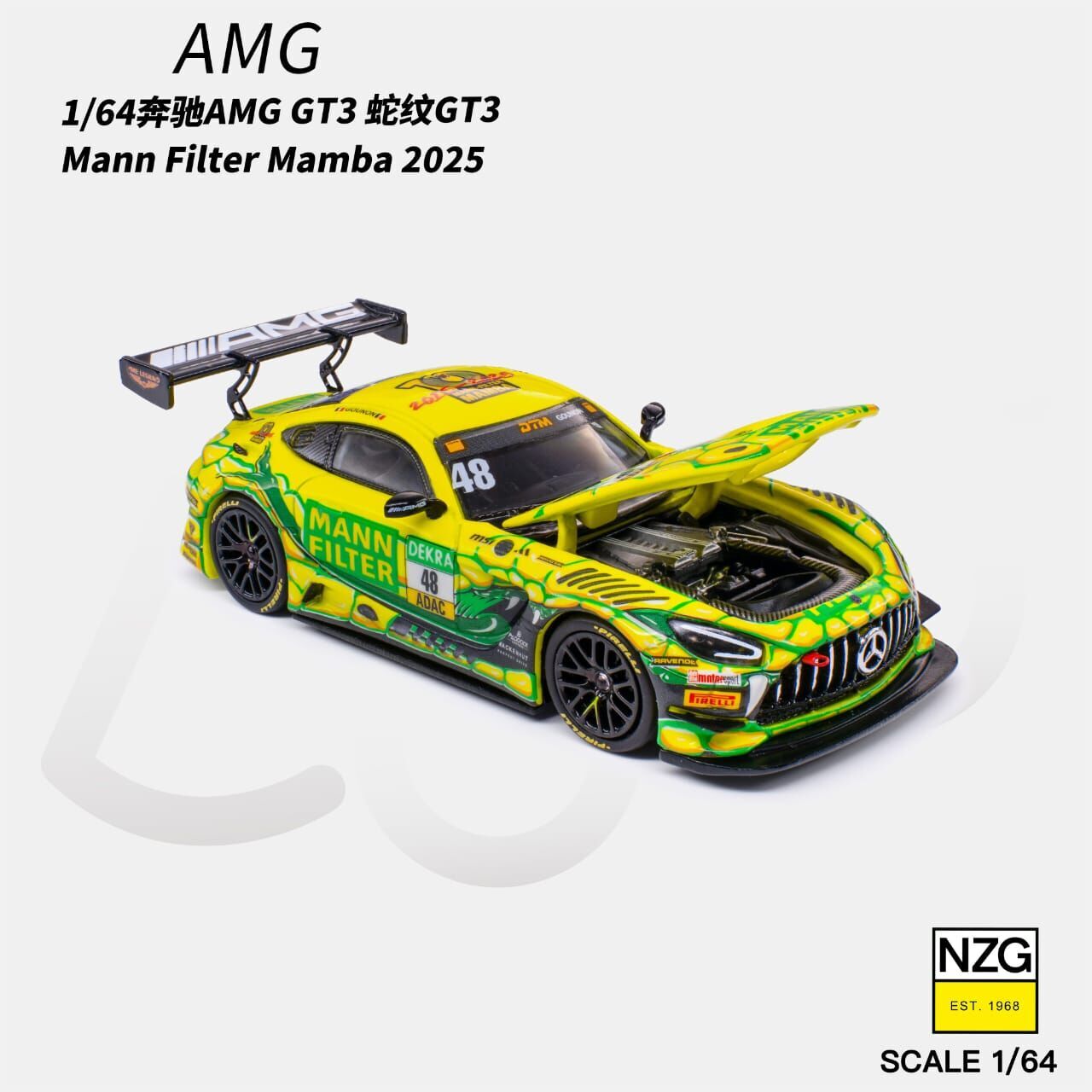 PO-$170 * KILO WORKS * 1:64 MERCEDES AMG GT3 EVO II GREEN WINWARD RACING