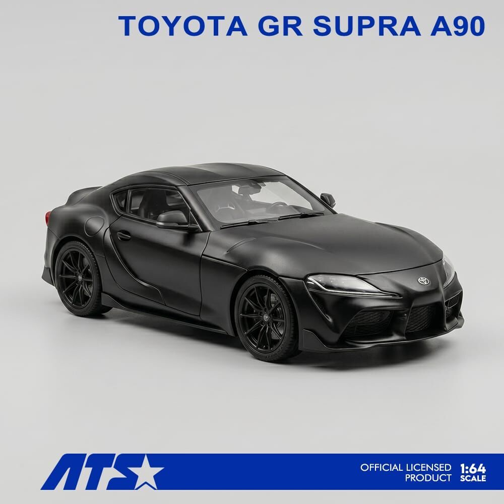 PO-$150 * ATS * 1:64 TOYOTA GR SUPRA MATTE BLACK UNDERCOVER