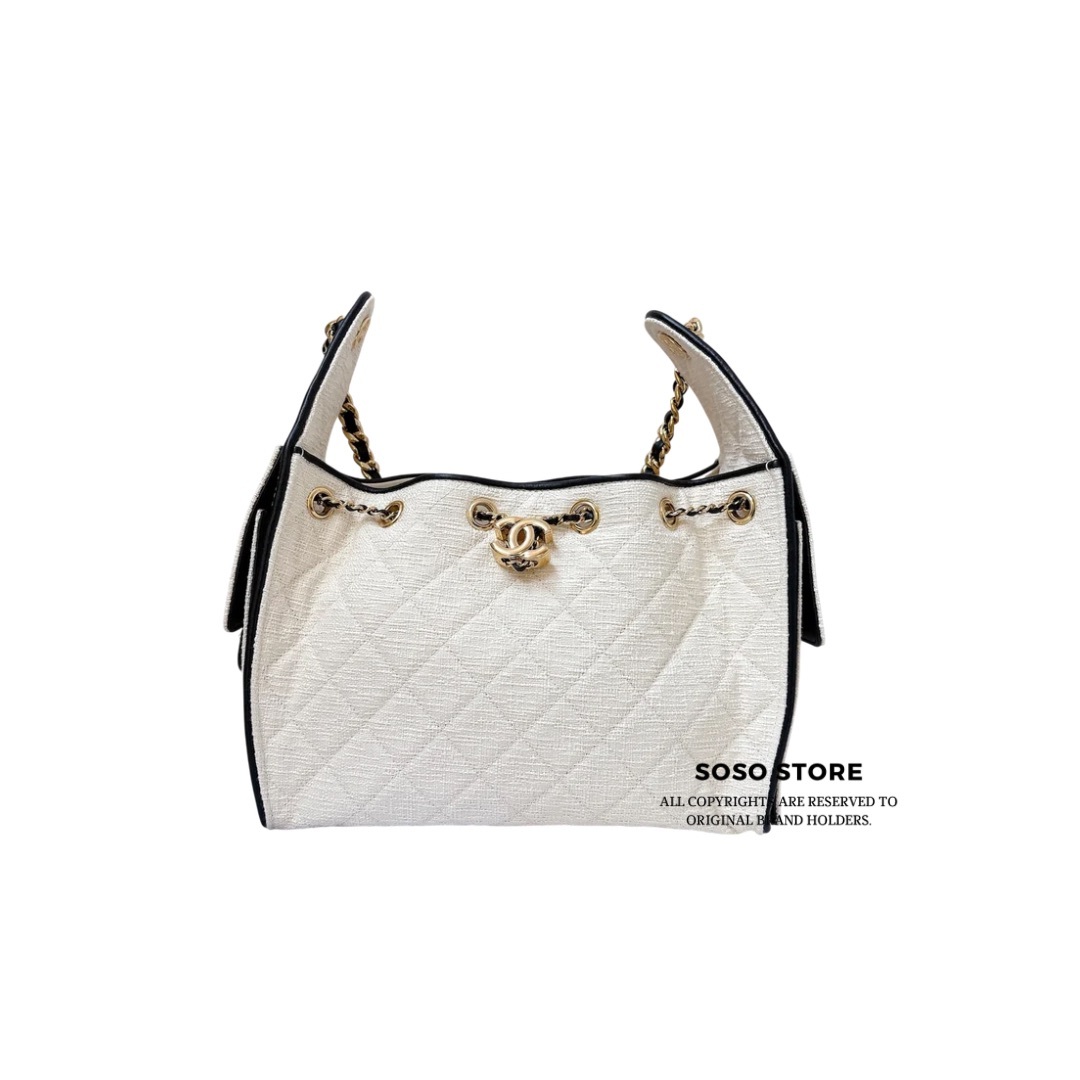 Chanel 25 Bag - Ecru / GHW