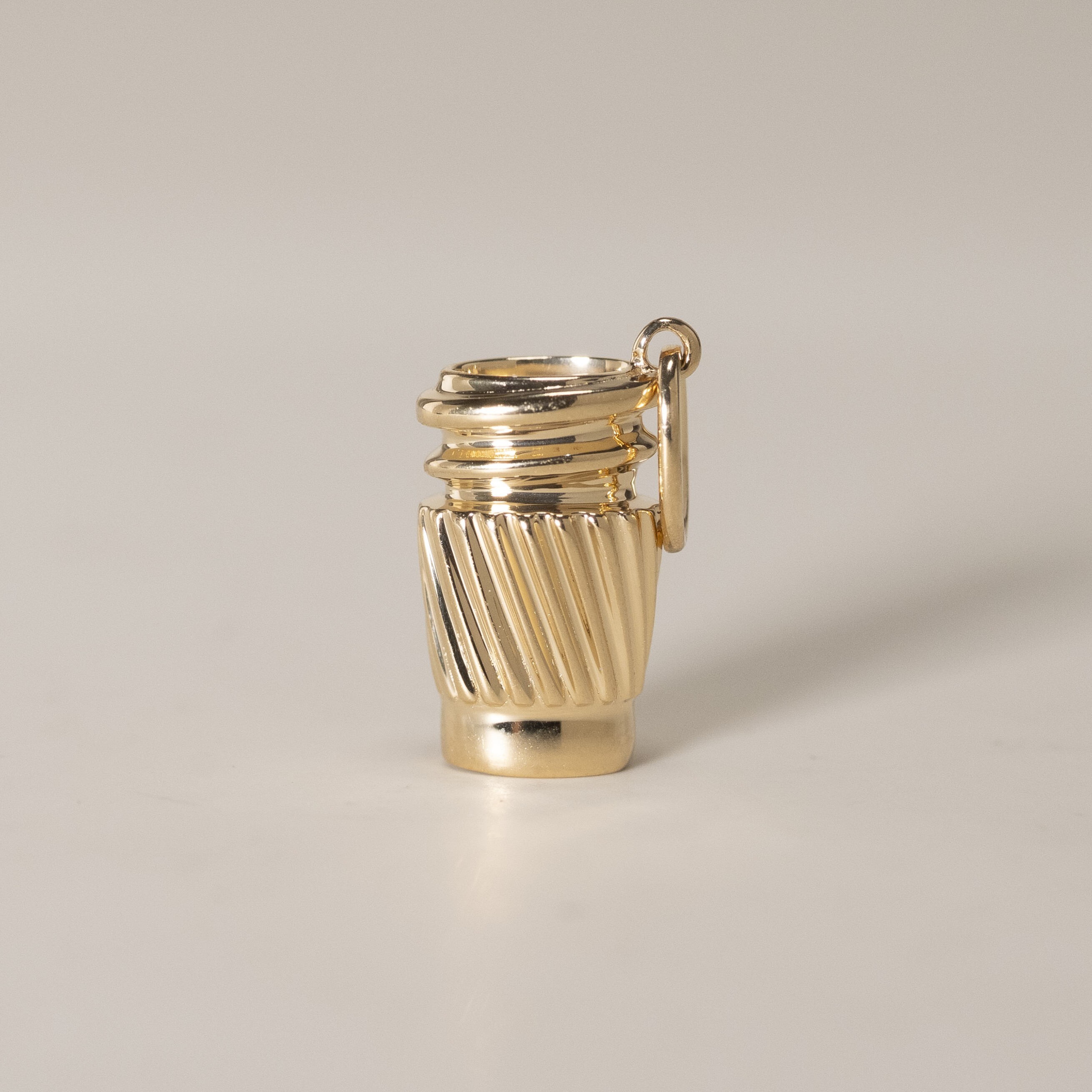 18K Coffee Cup Charm