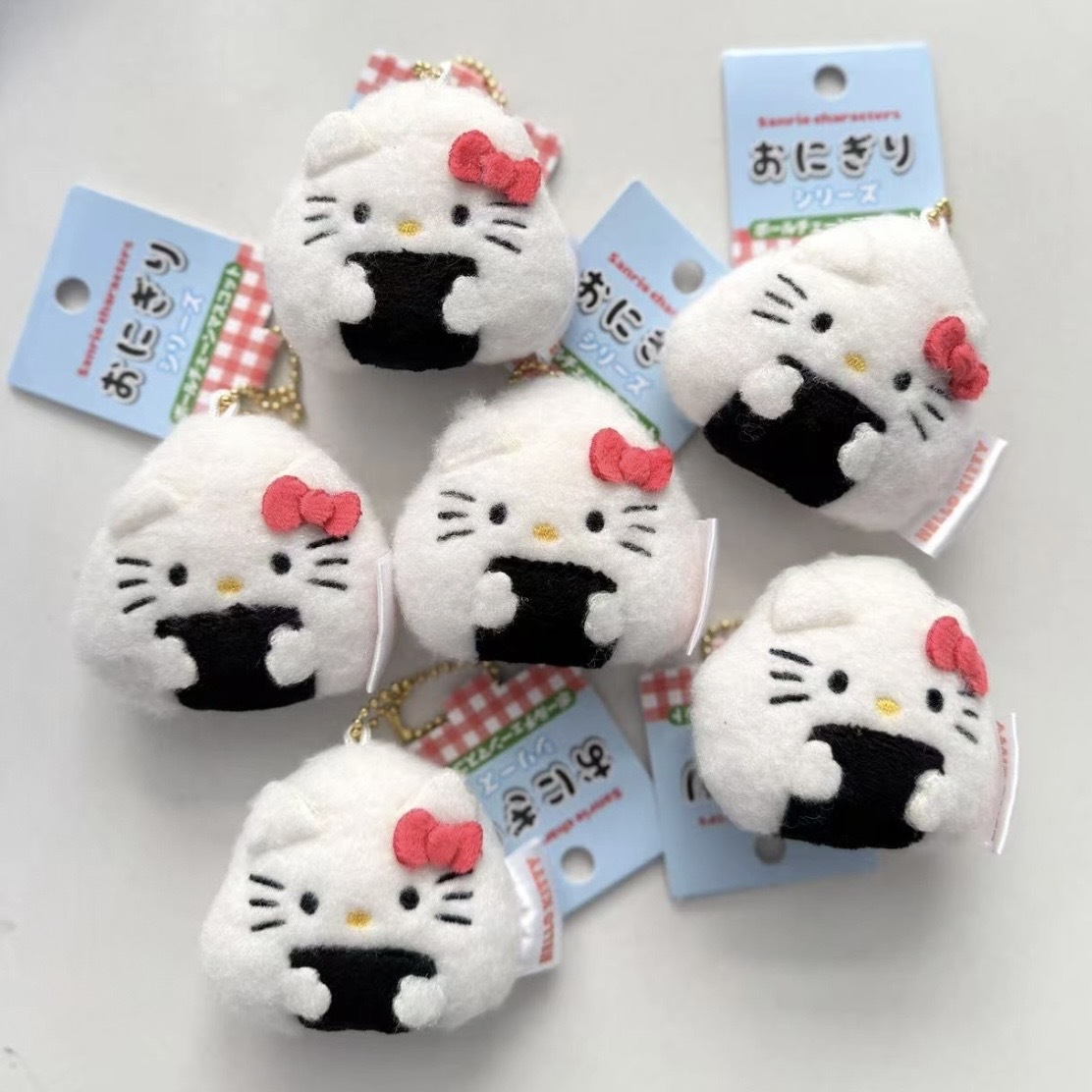 SANRIO 三麗鷗 飯糰 KITTY 凱蒂貓 食物造型 絨毛吊飾