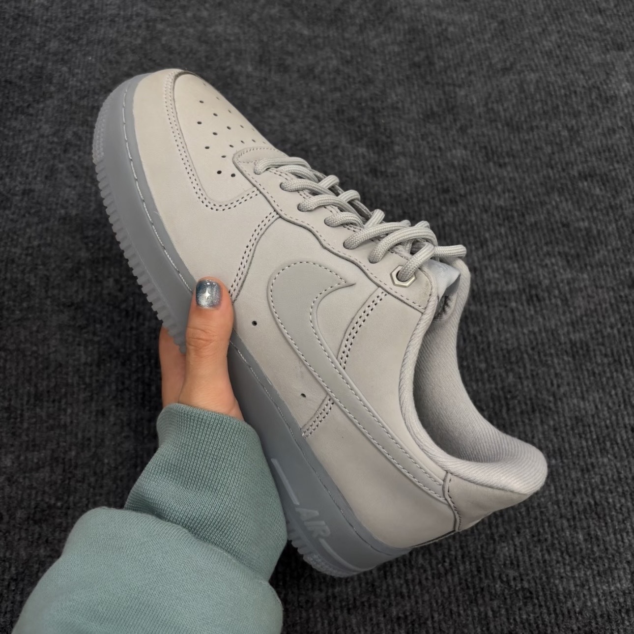 NIKE AIR FORCE 1 狼灰 果凍底 休閒鞋 男鞋 CJ9179-002