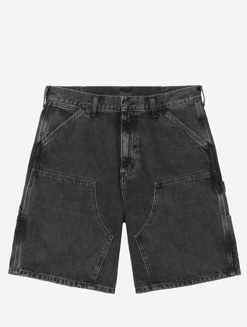 [現貨] CARHARTT WIP DOUBLE KNEE SHORTS BLACK