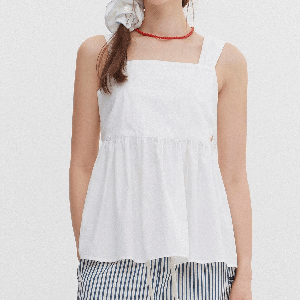 marie claire｜Backless Tie Sleeveless Blouse [2 colors] 關鍵字：MA201