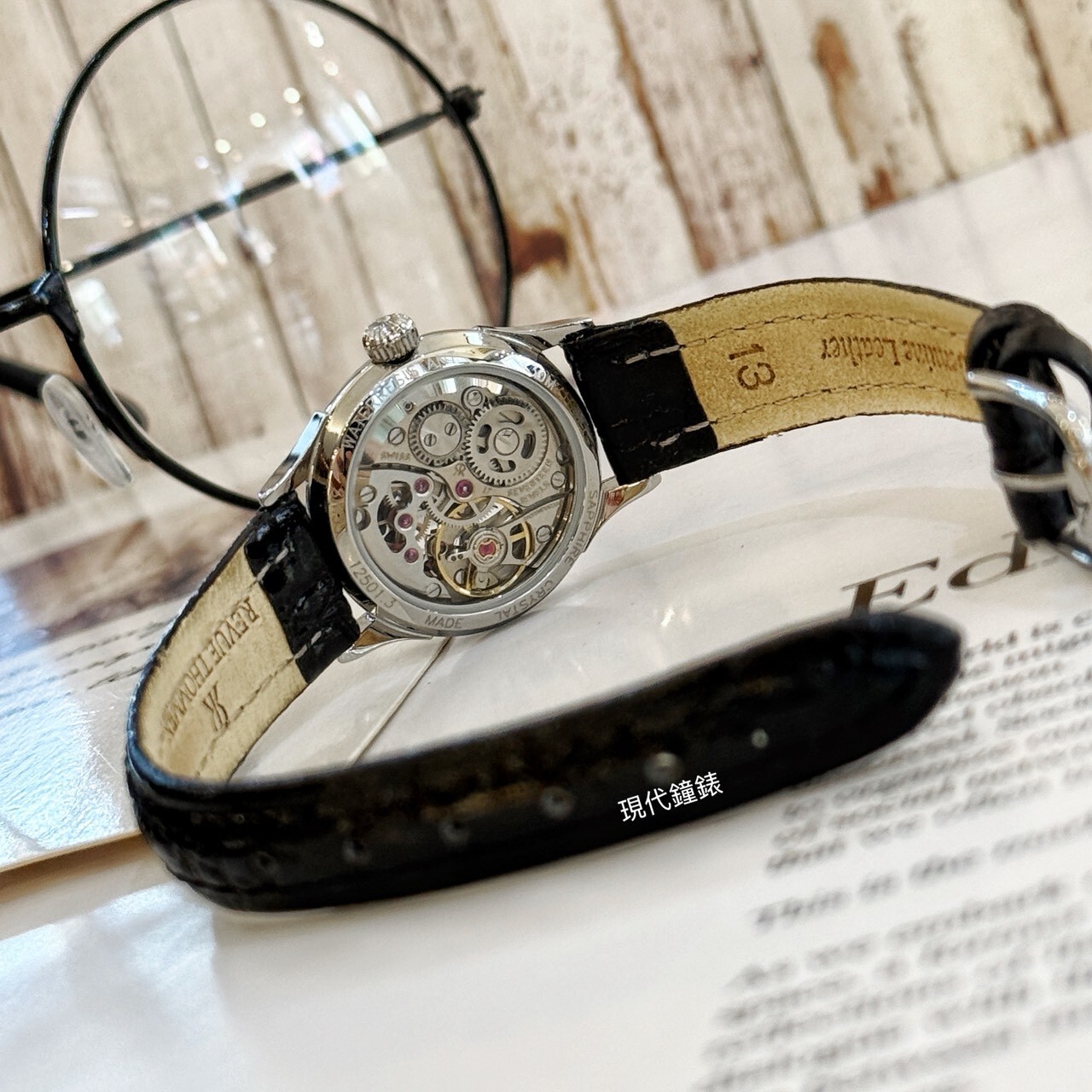 【REVUE THOMMEN梭曼】復古優雅手上鍊機械女錶12501.3538 36mm 現代鐘錶