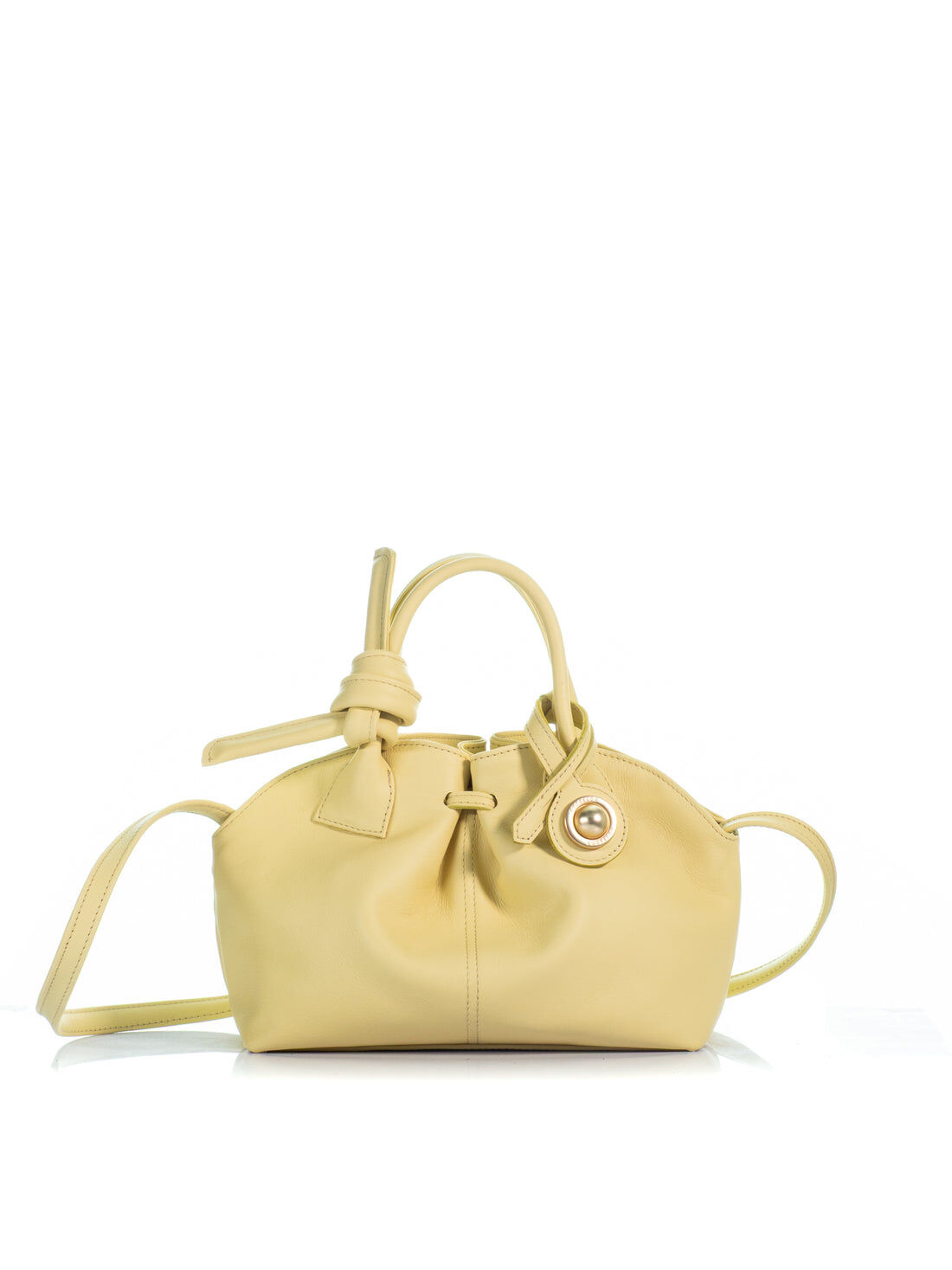 1KO0526-004 [KOORELOO] The Swan 2.0 Midi Medium Butter Yellow Leather #190204.1.2502.16202 (EU)