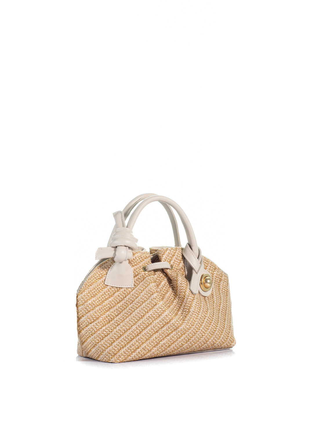 1KO0526-006 [KOORELOO] The Swan 2.0 Midi Medium Gold Raffia #190204.1.0703.16202 (EU)