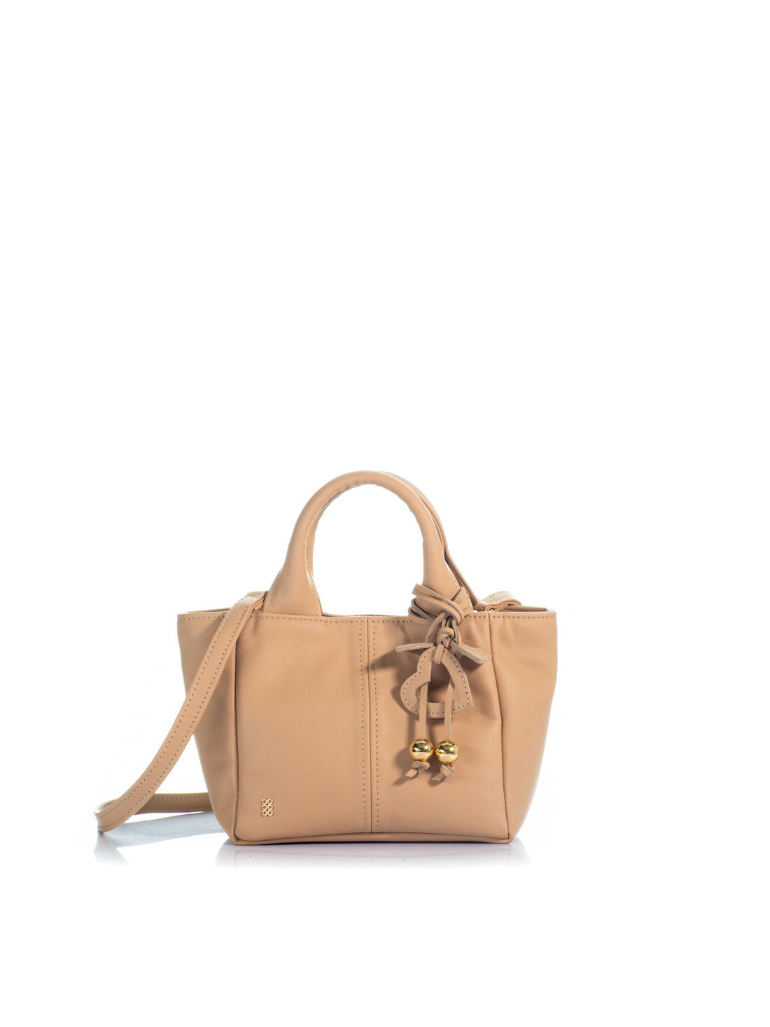 1KO0526-014 [KOORELOO] The Charming Tote Mini Small Beige Leather #030102.1.1602.16202 (EU)