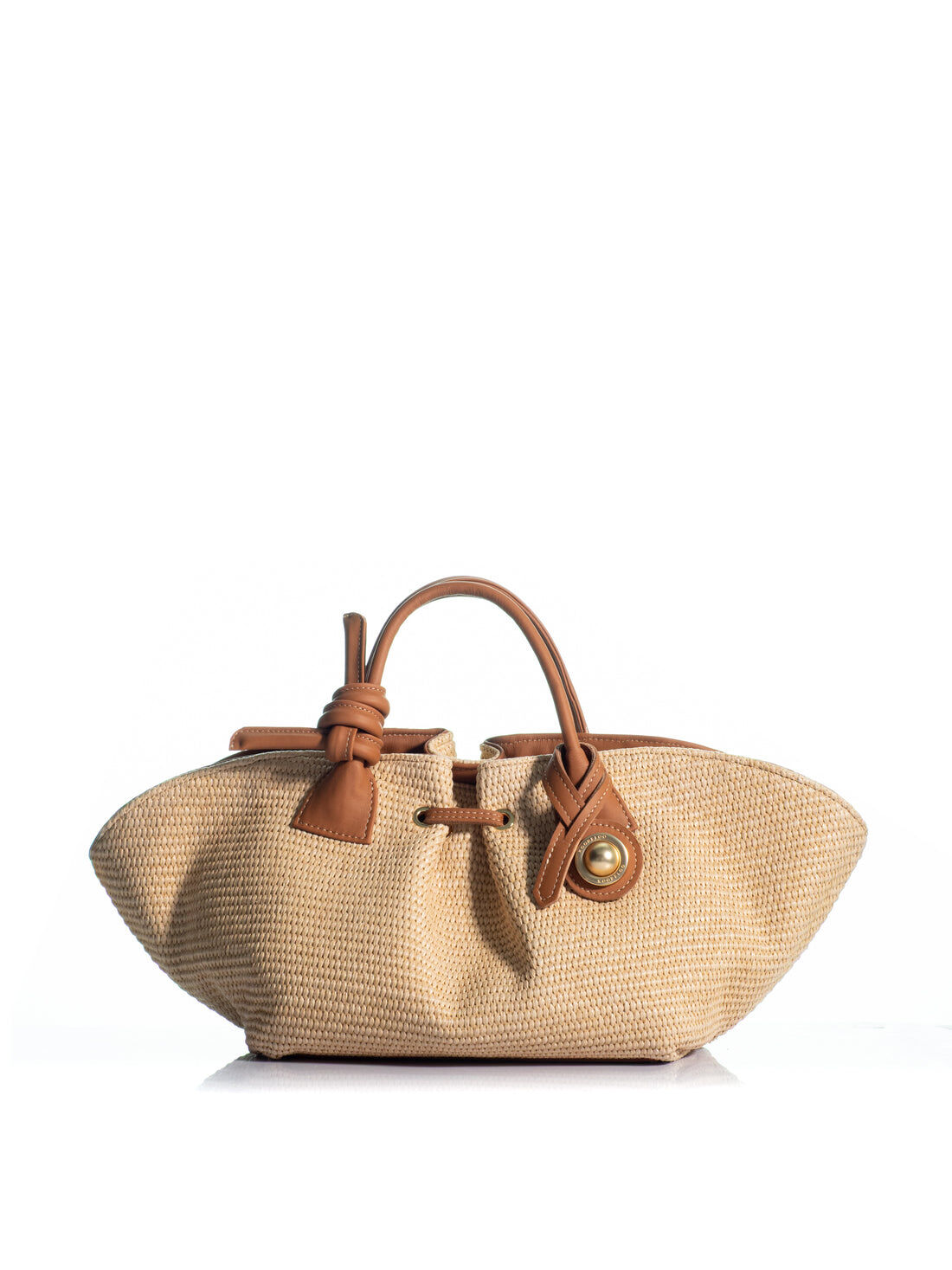 1KO0526-013 [KOORELOO] The Swan Belle Medium Beige/Natural Raffia #190206.1.1603.16202 (EU)