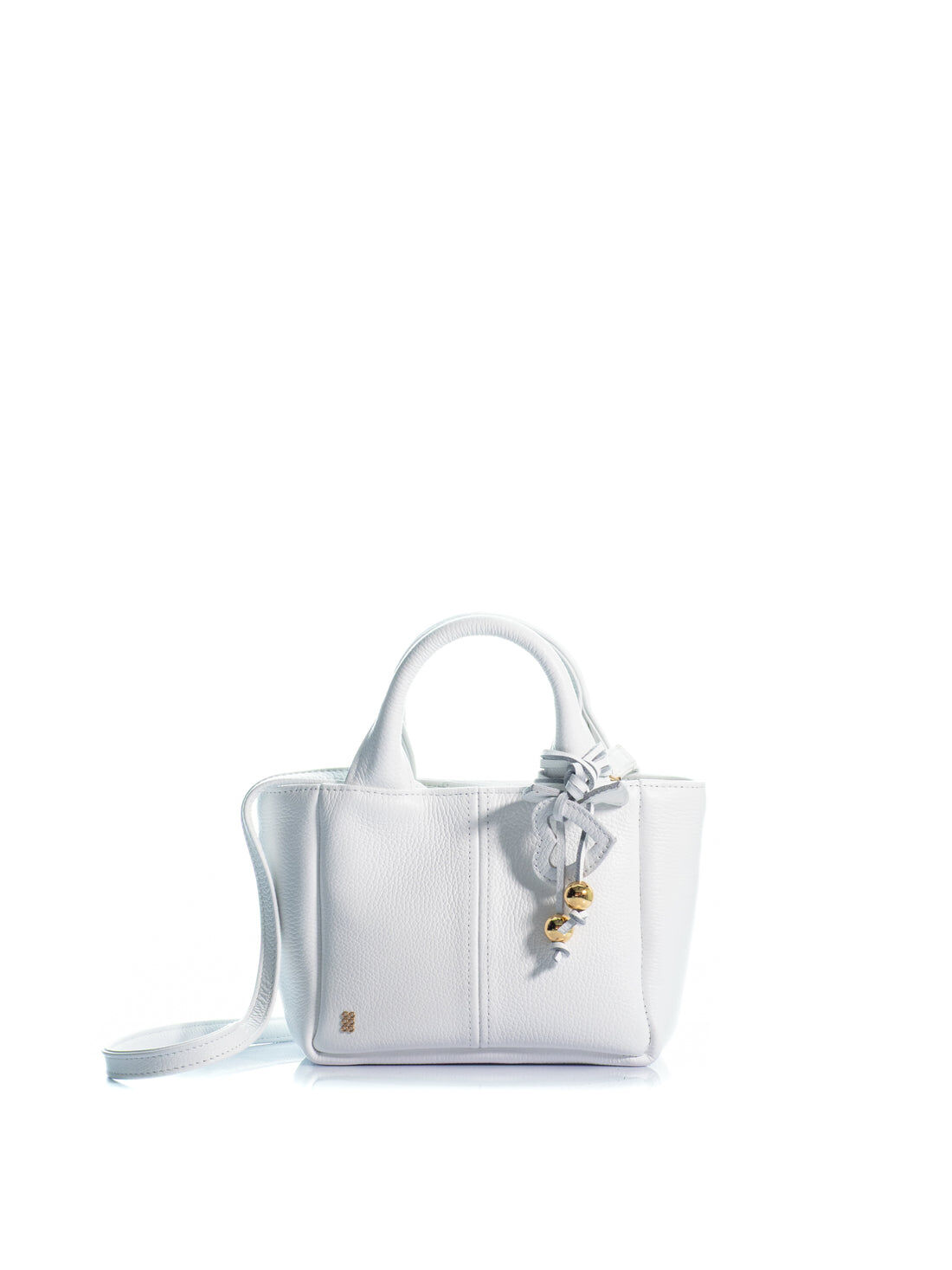 1KO0526-016 [KOORELOO] The Charming Tote Mini Small White Leather #030102.1.0902.16202 (EU)