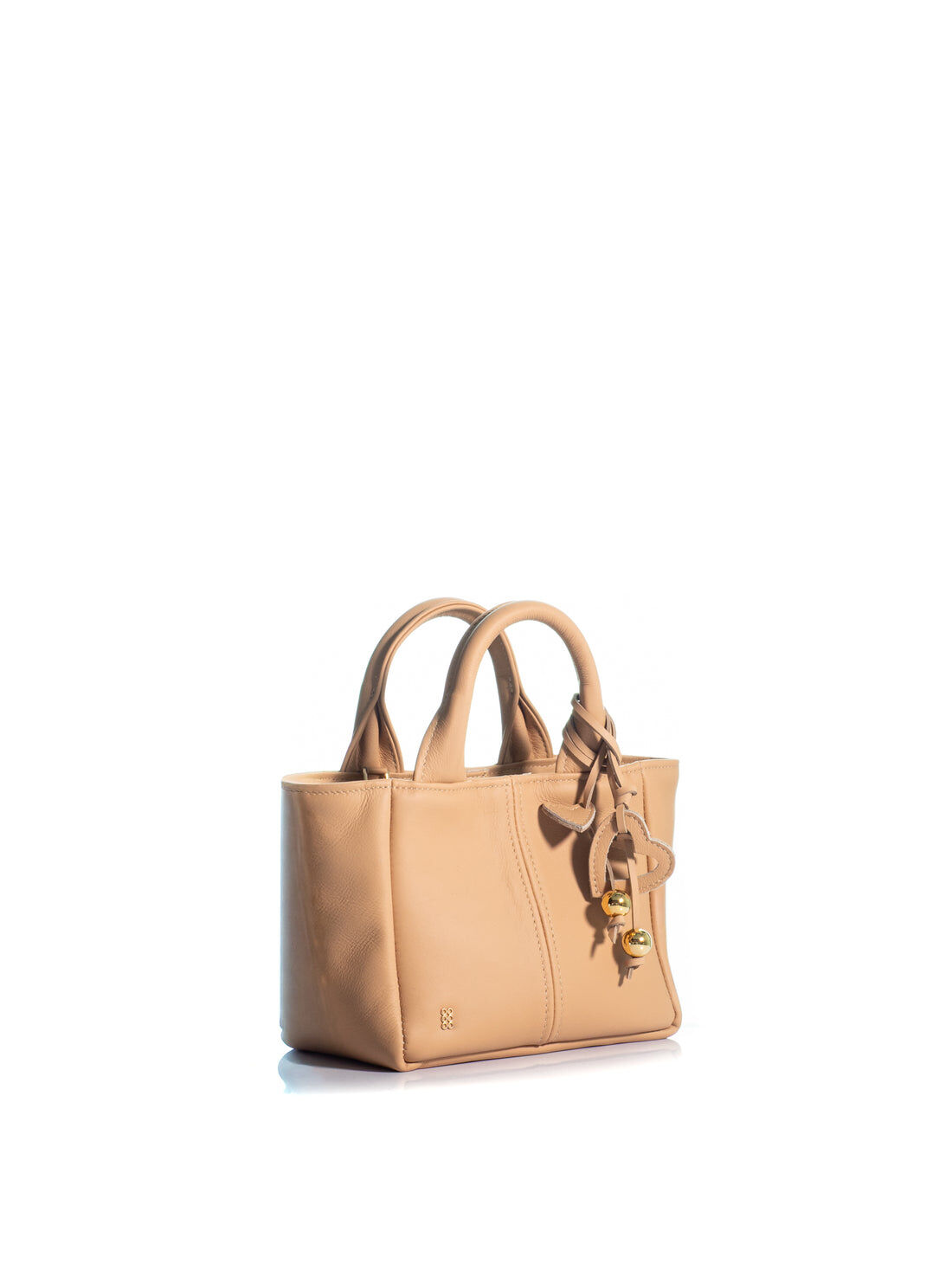 1KO0526-014 [KOORELOO] The Charming Tote Mini Small Beige Leather #030102.1.1602.16202 (EU)