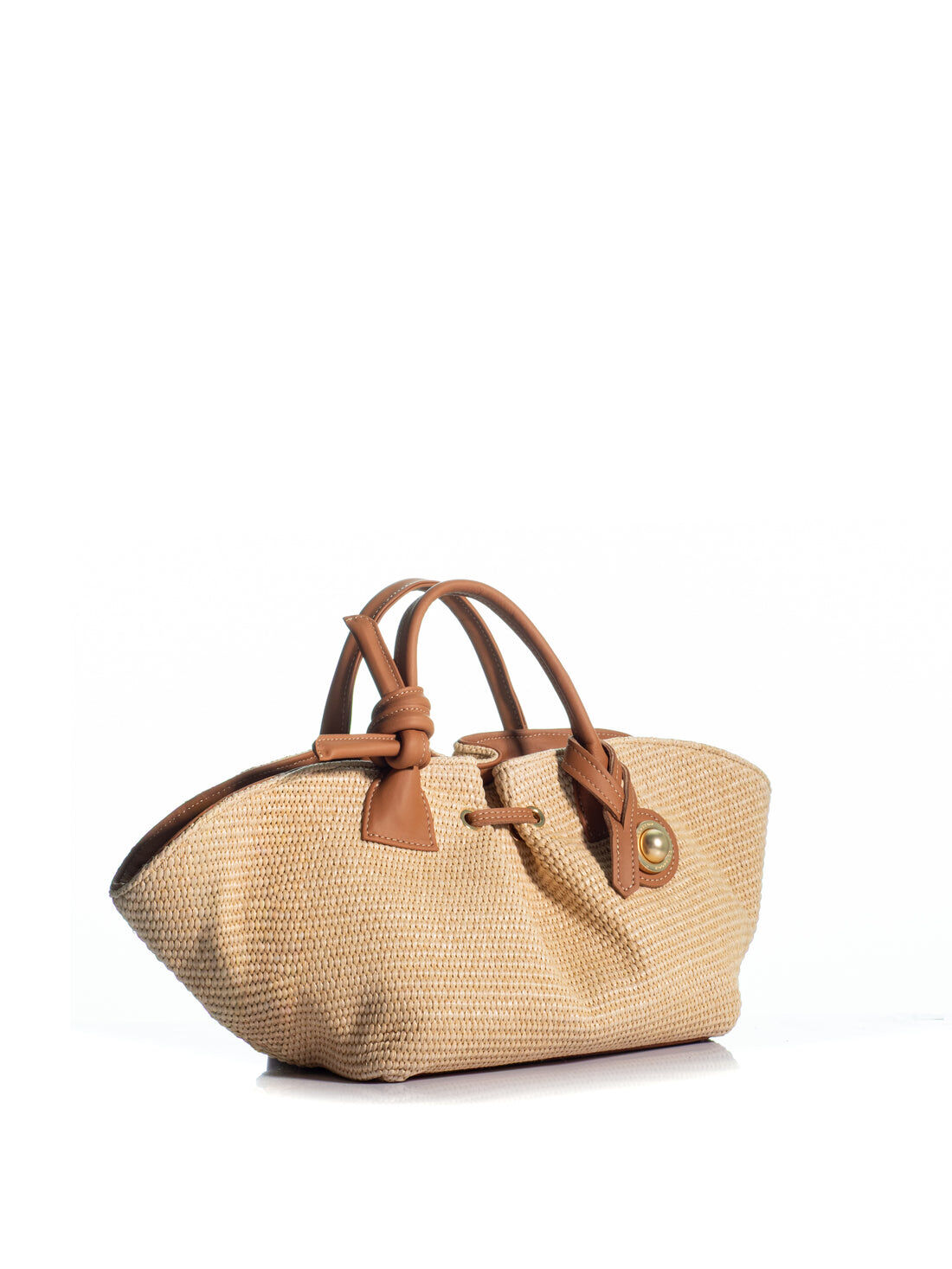 1KO0526-013 [KOORELOO] The Swan Belle Medium Beige/Natural Raffia #190206.1.1603.16202 (EU)