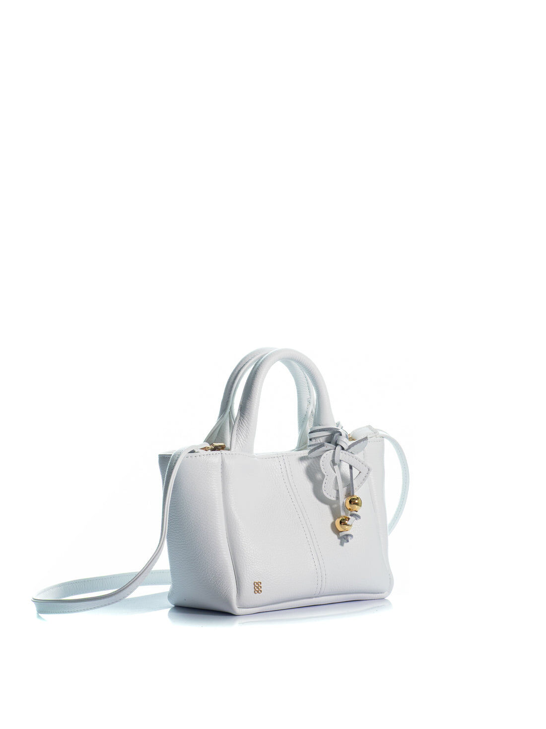 1KO0526-016 [KOORELOO] The Charming Tote Mini Small White Leather #030102.1.0902.16202 (EU)