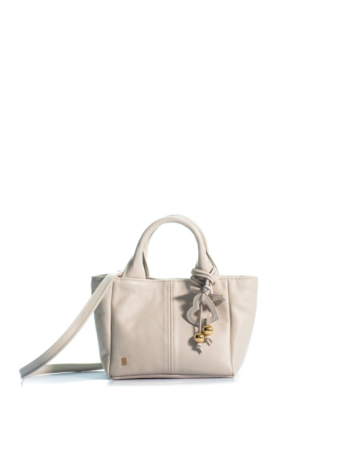 1KO0526-017 [KOORELOO] The Charming Tote Mini Small Ivory Leather #030102.1.0402.16202 (EU)